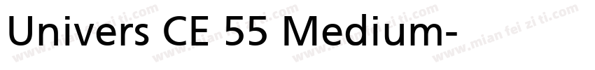 Univers CE 55 Medium字体转换